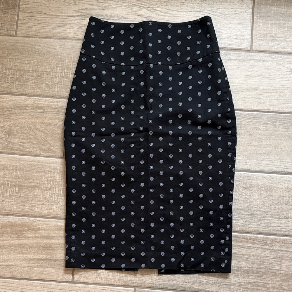 Express Printed Pencil Skirt